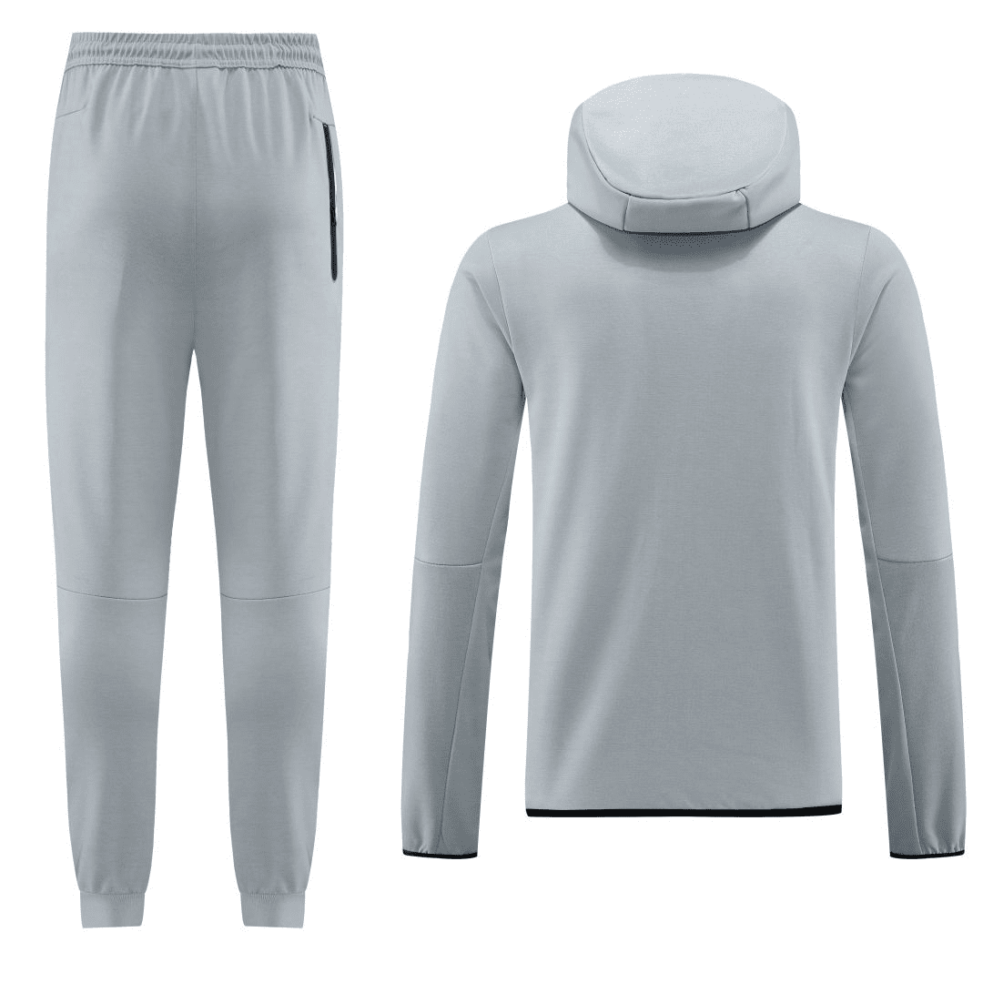 Customize Soccer Jacket + Pants Replica Gray 2023/24 Mens (Hoodie)
