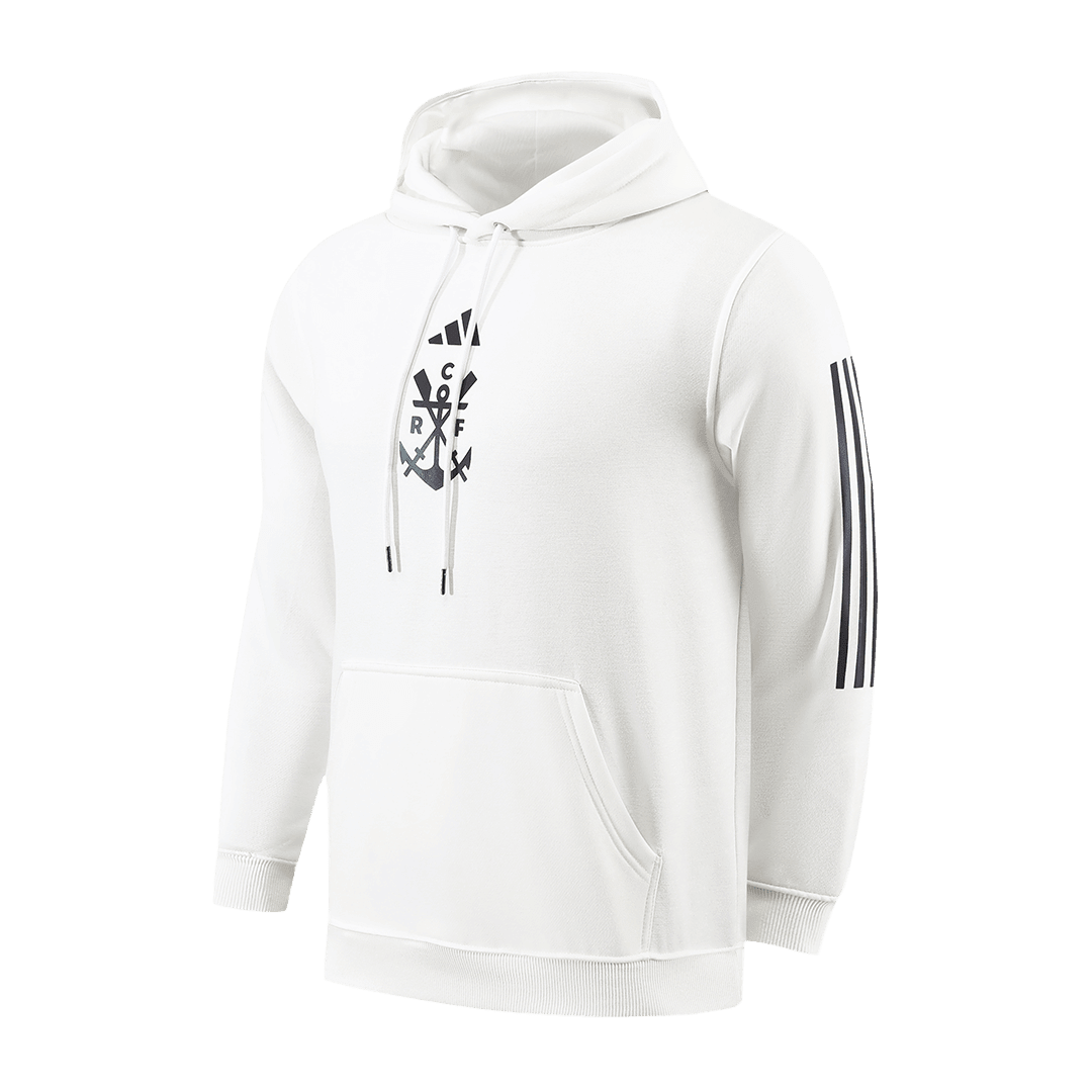 CR Flamengo Soccer Sweatshirt Replica White 2023/24 Mens (Hoodie)