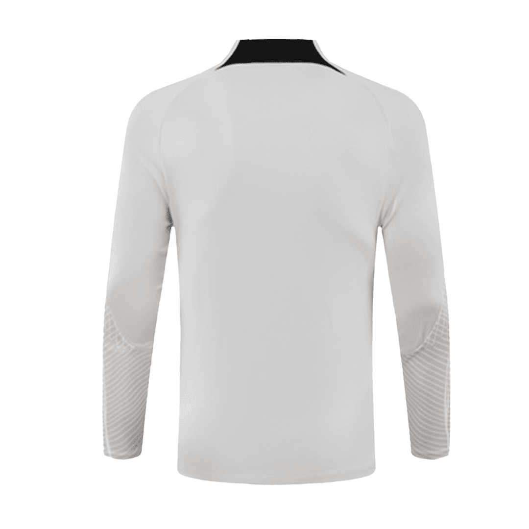 PSG Soccer Zipper Sweatshirt + Pants Replica White 2023/24 Youth