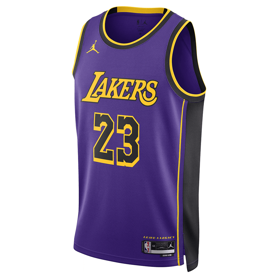 Los Angeles Lakers Swingman Jersey-Statement Edition Brand Purple 2023/24 Mens (LeBron James)