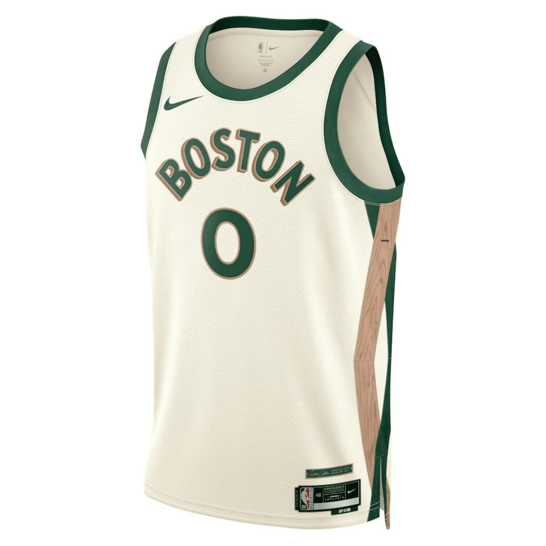 Boston Celtics Swingman Jersey - City Edition White 2023/24 Mens (Jayson Tatum #0)