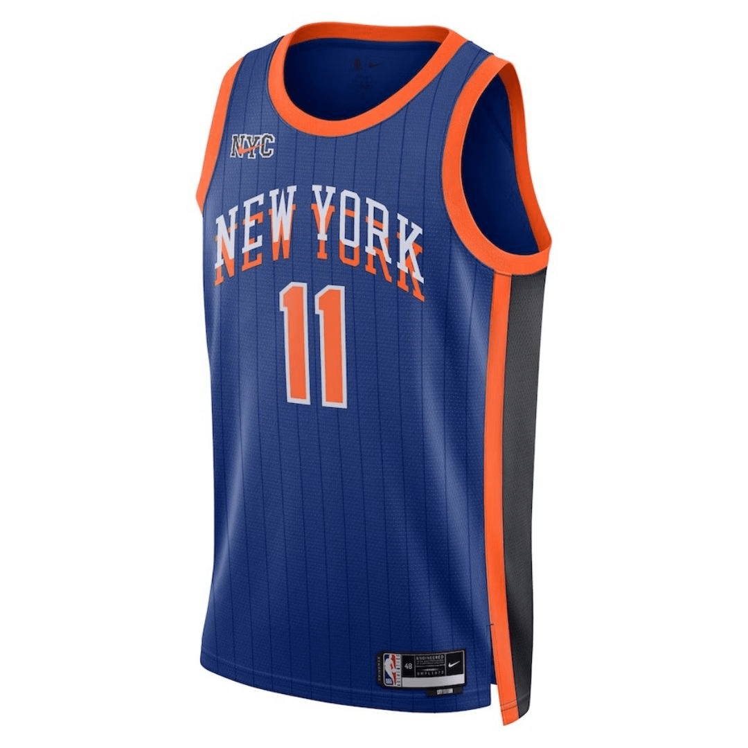 New York Knicks Swingman Jersey - City Edition Blue 2023/24 Mens (Jalen Brunson #11)