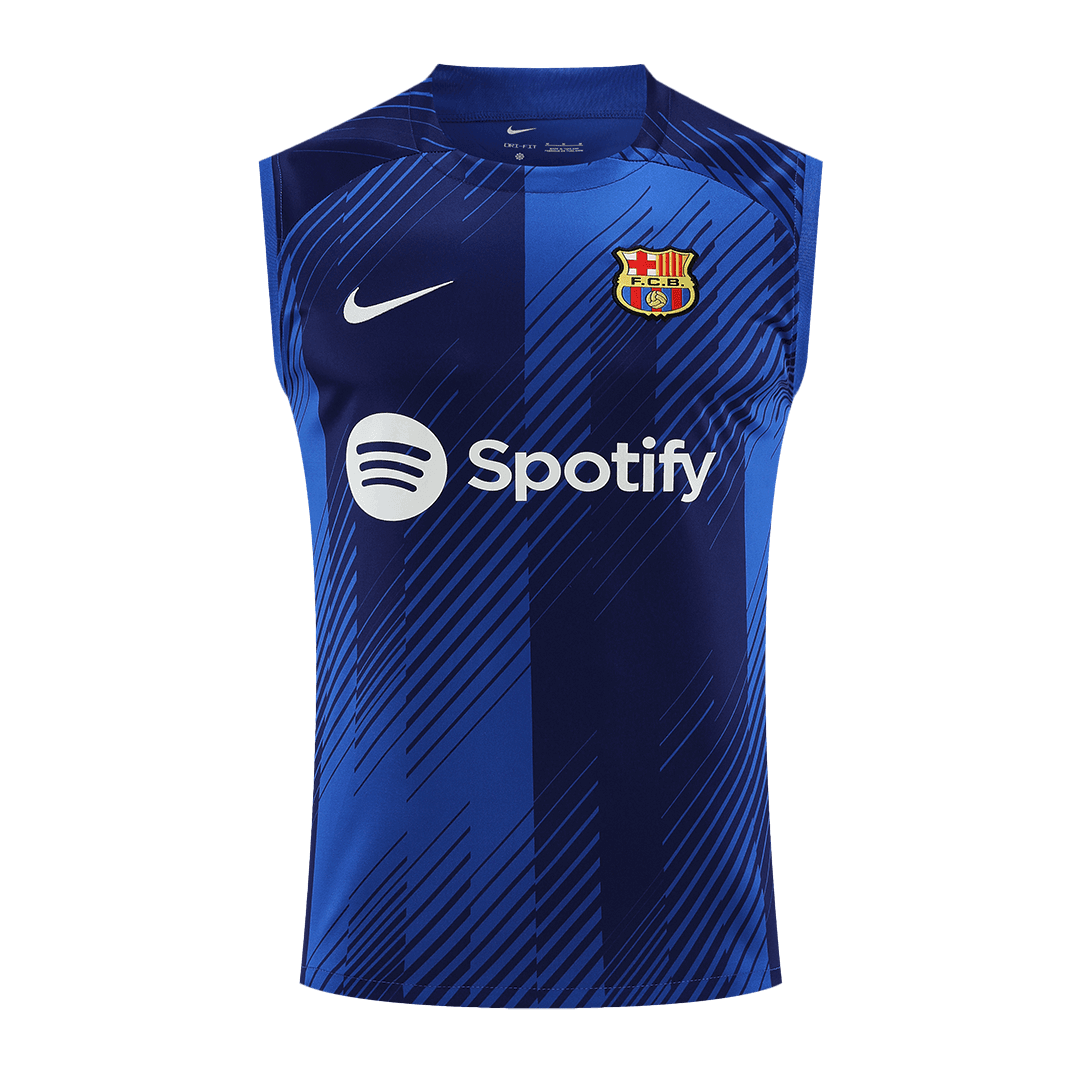 Barcelona Soccer Singlet + Short Replica Blue 2023/24 Mens