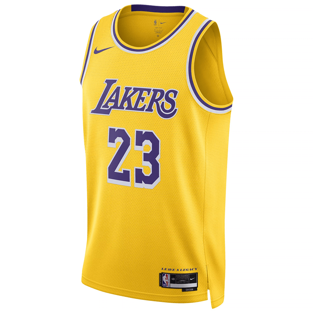 Los Angeles Lakers Swingman Jersey - Icon Edition Gold 2023/24 Mens (LeBron James #23)
