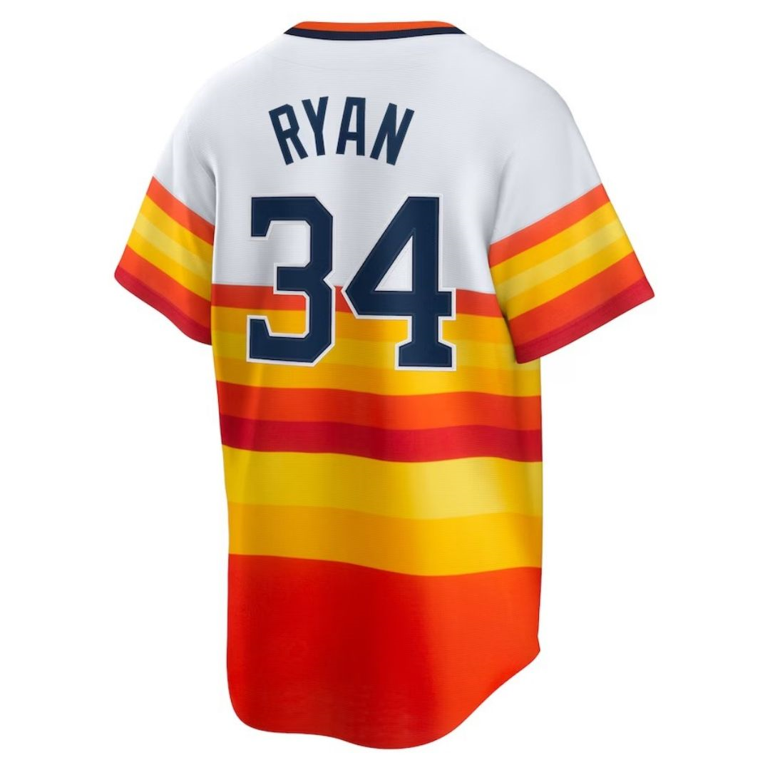 Houston Astros Home Cooperstown Collection Player Jersey White 2023/24 Mens (Nolan Ryan #34)