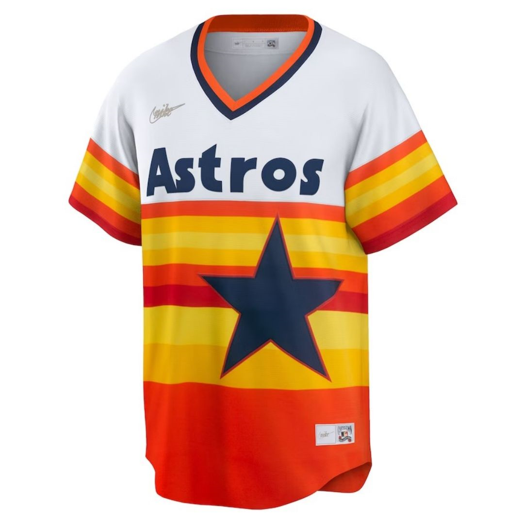 Houston Astros Home Cooperstown Collection Player Jersey White 2023/24 Mens (Jeff Bagwell #5)