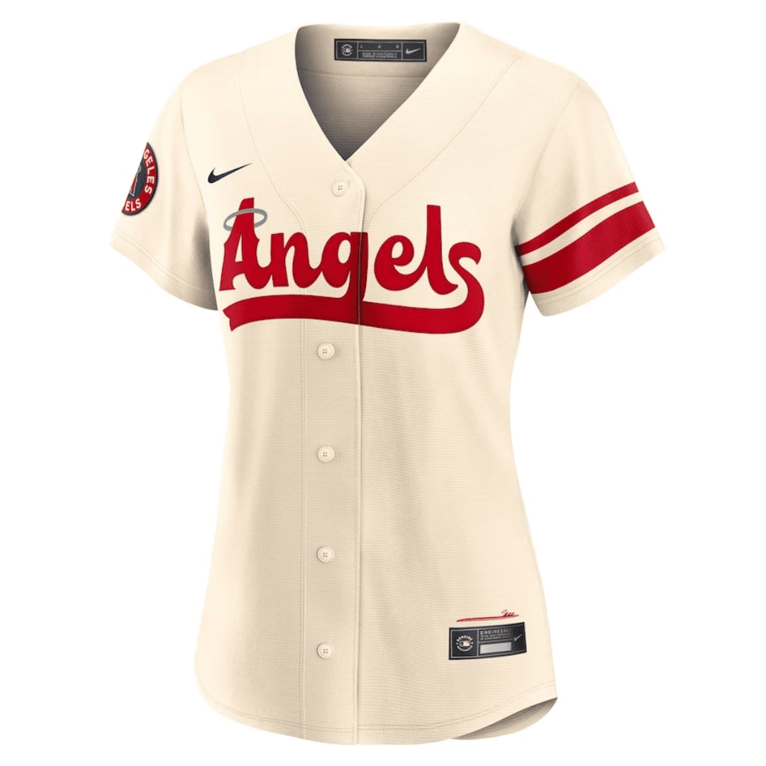 Los Angeles Angels City Connect Replica Player Jersey Cream 2022 Womens (Anthony Rendon #6)