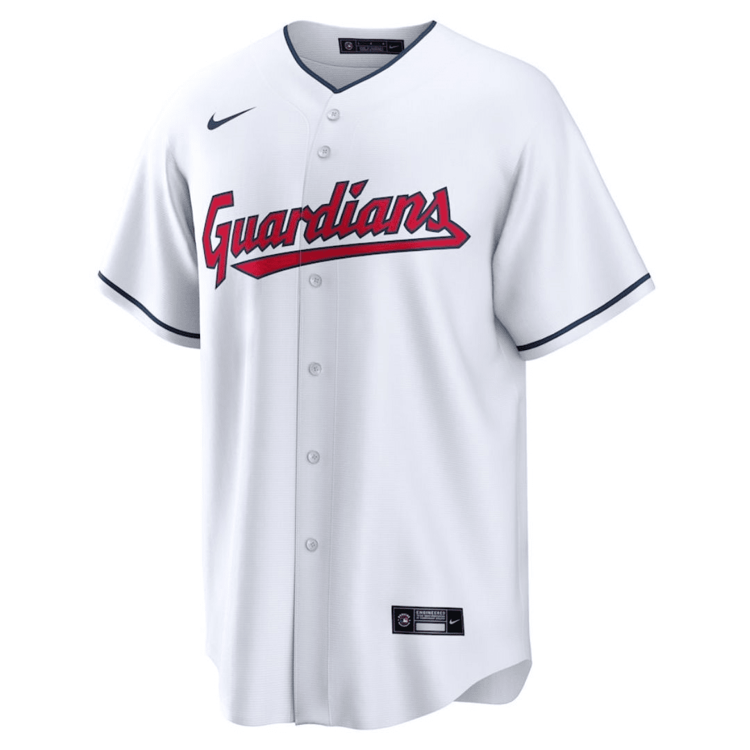 Cleveland Guardians Home Replica Player Jersey White 2023/24 Mens (Andres Gimenez #0)