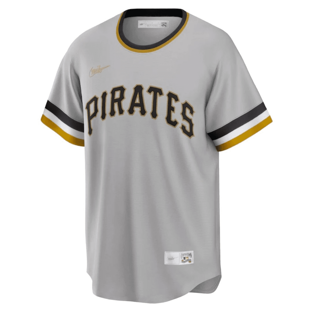 Pittsburgh Pirates Road Cooperstown Collection Player Jersey Gray 2023/24 Mens (Roberto Clemente #21)
