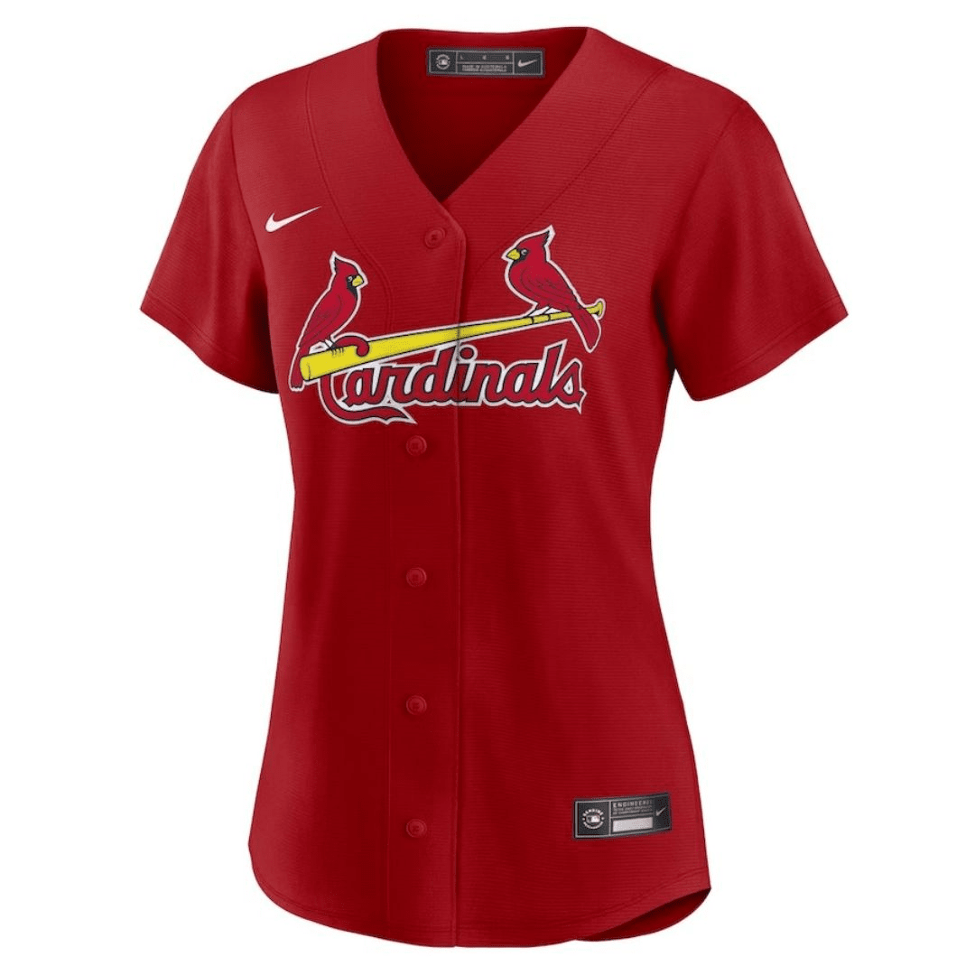 St. Louis Cardinals Alternate Replica Player Jersey Red 2023/24 Womens (Yadier Molina #4)