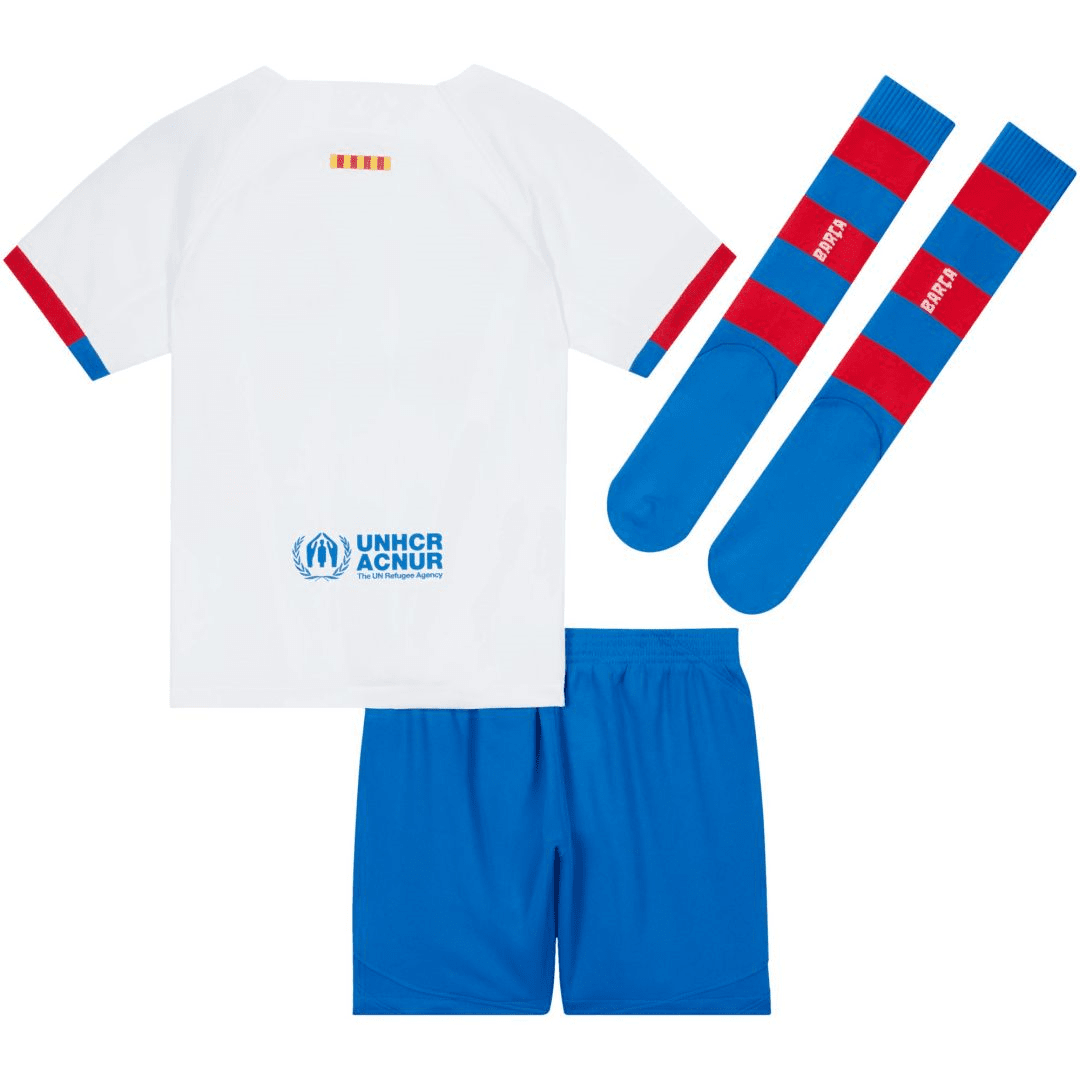 Barcelona Soccer Whole Kit Jersey + Short + Socks Replica Away 2023/24 Youth