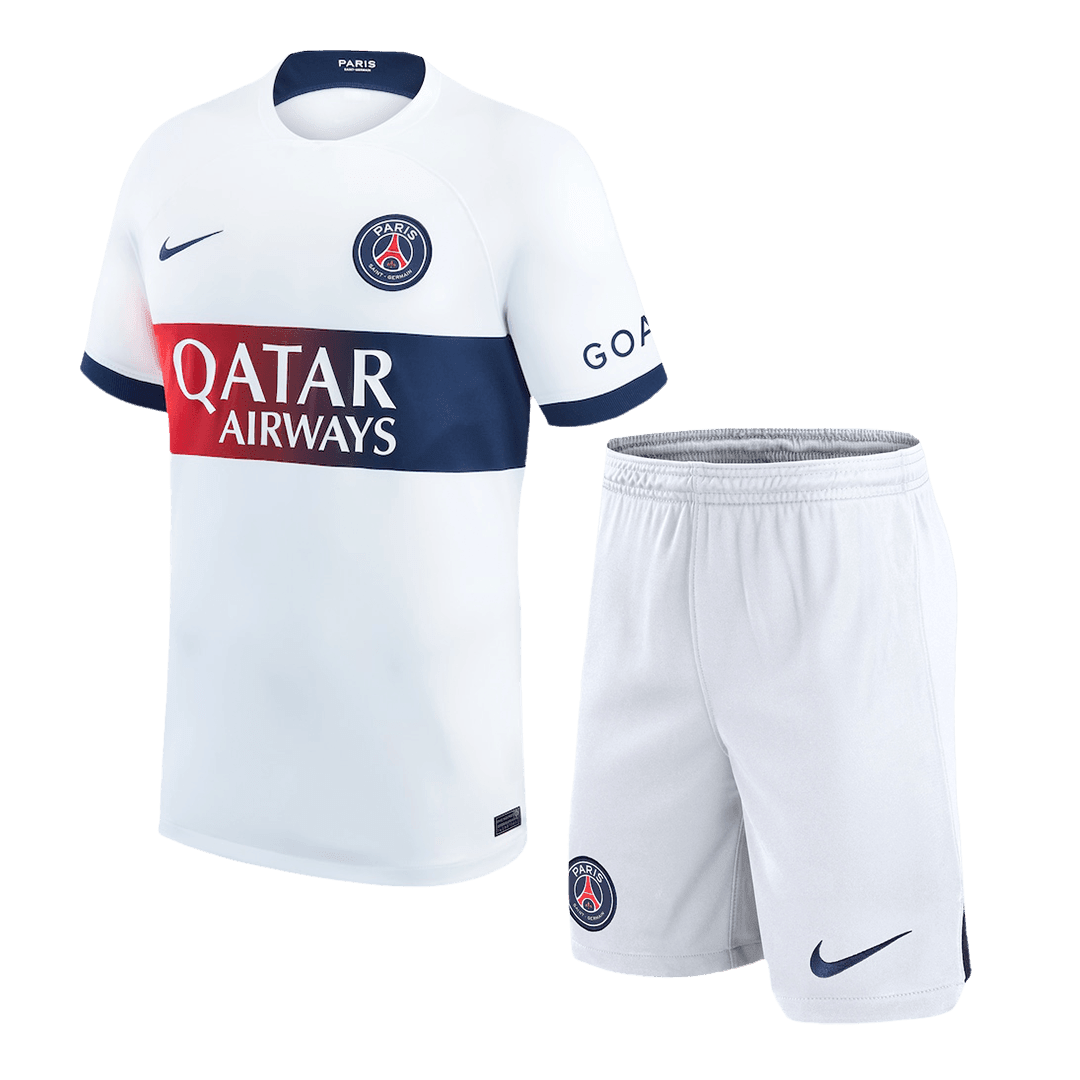 PSG Soccer Whole Kit Jersey + Short + Socks Replica Away 2023/24 Mens
