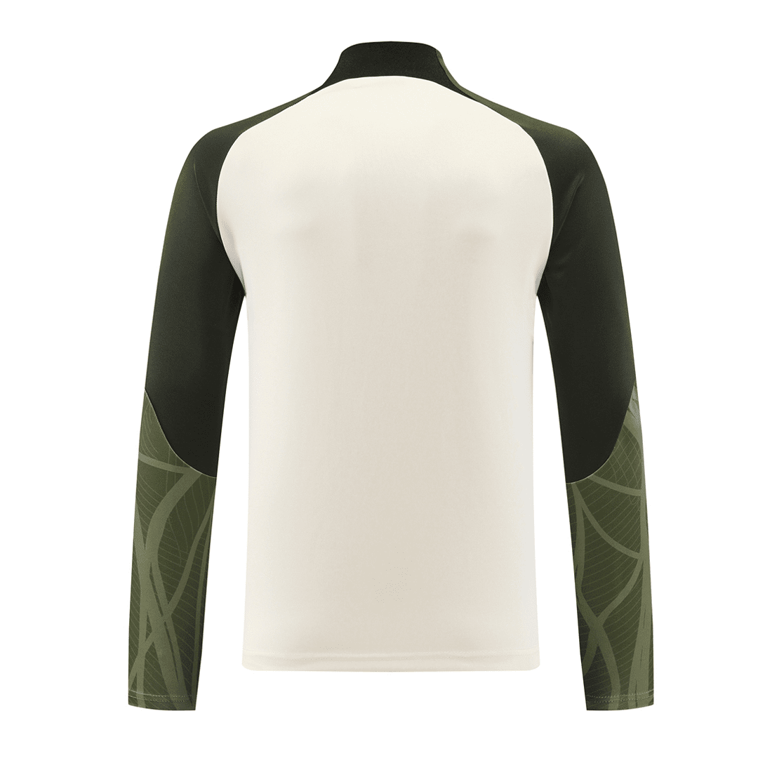 Barcelona Soccer Zipper Sweatshirt + Pants Replica White 2023/24 Mens
