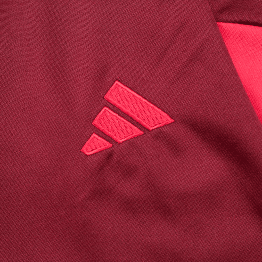 Manchester United Soccer Zipper Sweatshirt + Pants Replica Red 2023/24 Mens