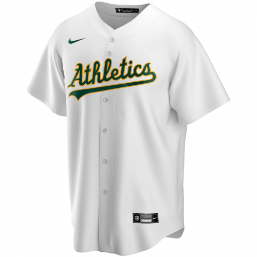 Oakland Athletics 2020 Home White Replica Custom Jersey Mens 