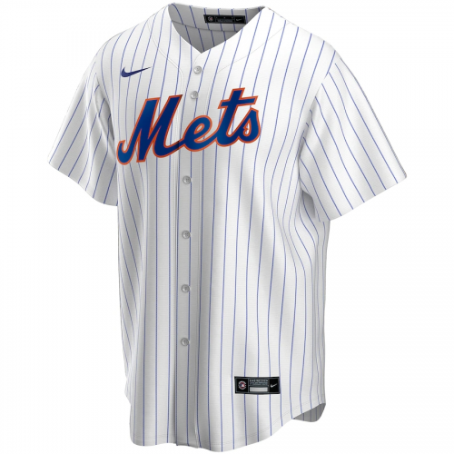New York Mets 2020 Home White&Royal Replica Custom Jersey Mens 