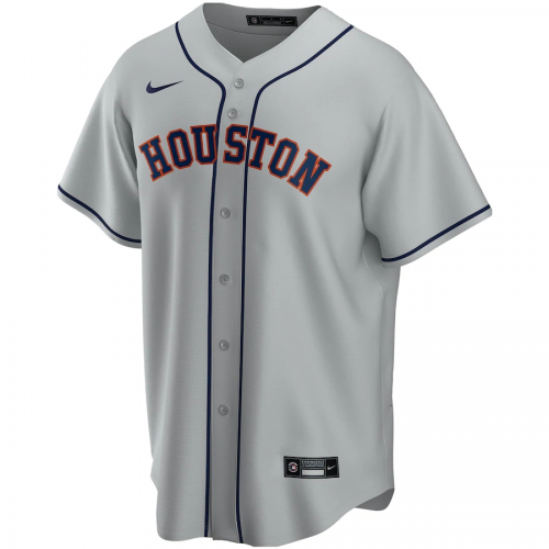 Houston Astros 2020 Gray Road Replica Custom Jersey Mens 