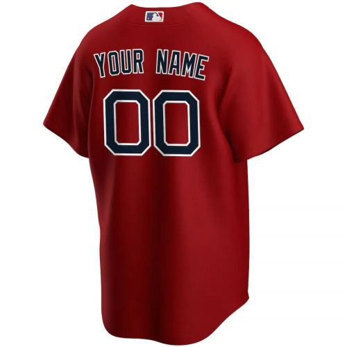 Boston Red Sox 2020 Alternate Red Replica Custom Jersey Mens 