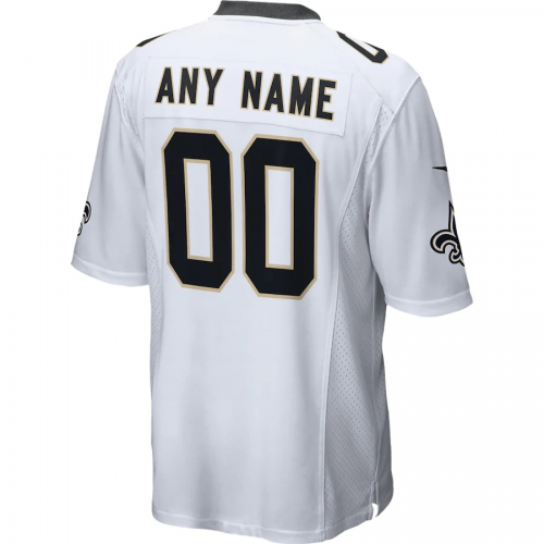 New Orleans Saints Mens White Player Game Jersey 