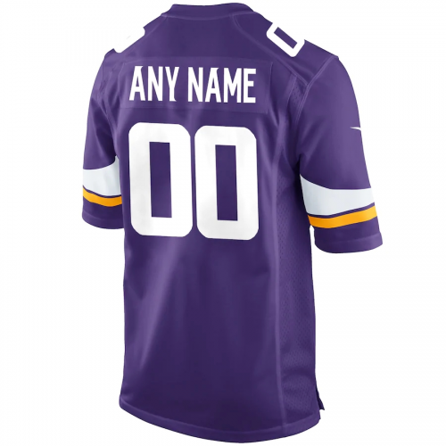 Minnesota Vikings Mens Purple Player Game Jersey 