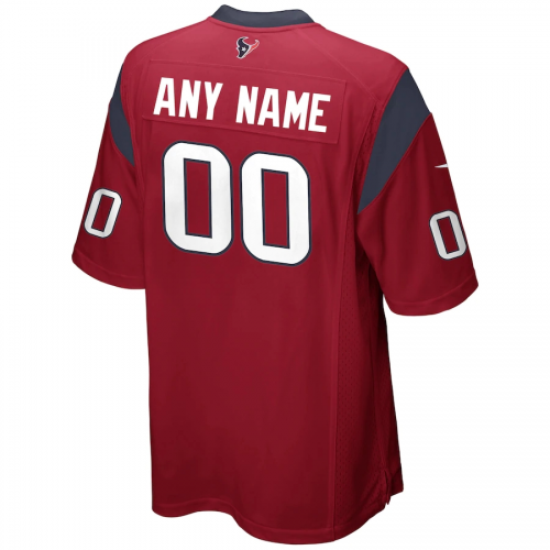 Houston Texans Mens Red Player Game Jersey Alternate