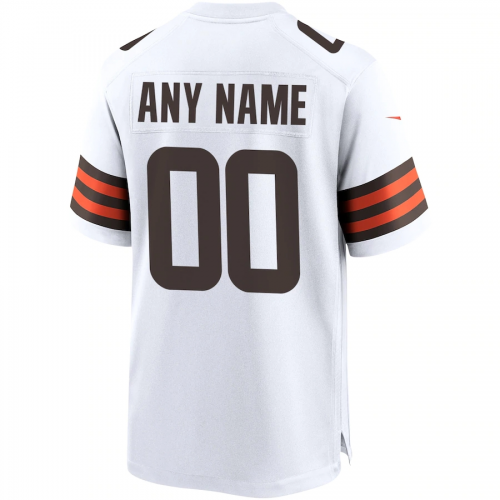 Cleveland Browns Mens White Player Game Jersey 