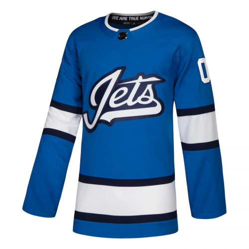Winnipeg Jets Blue Alternate Custom Practice Jersey Mens 