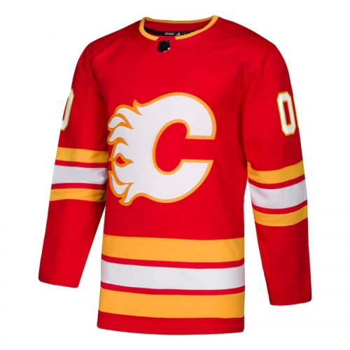 Calgary Flames Red Alternate Custom Practice Jersey Mens 