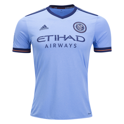 2017/18 New York City FC Home Blue Soccer Jersey Replica  David Villa #7